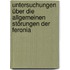 Untersuchungen über die allgemeinen Störungen der Feronia