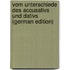 Vom Unterschiede Des Accusativs Und Dativs (German Edition)