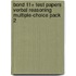 Bond 11+ Test Papers Verbal Reasoning Multiple-Choice Pack 2