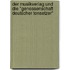 Der musikverlag und die "Genossenschaft deutscher tonsetzer"