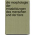 Die Morphologie der Missbildungen des Menschen und der Tiere