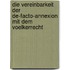 Die Vereinbarkeit Der de-Facto-Annexion Mit Dem Voelkerrecht