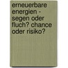 Erneuerbare Energien - Segen oder Fluch? Chance oder Risiko? by Franziska Vogt