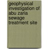 Geophysical Investigation Of Abu Zaria Sewage Treatment Site by Taiye L. Jimoh