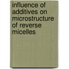 Influence of additives on microstructure of reverse micelles by Surinder Mehta
