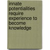 Innate potentialities require experience to become knowledge by Alexander Borodin