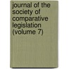 Journal of the Society of Comparative Legislation (Volume 7) door Society of Comparative Legislation