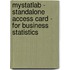 Mystatlab - Standalone Access Card - For Business Statistics