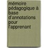Mémoire pédagogique à base d'annotations pour l'apprenant