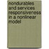 Nondurables and Services Responsiveness in a Nonlinear Model