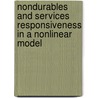 Nondurables and Services Responsiveness in a Nonlinear Model door Thomas G. Moehrle