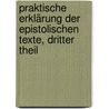 Praktische Erklärung der Epistolischen Texte, dritter Theil by Johann Paul Sigmund Bunzel