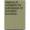 Regions of Variability for Subclasses of Univalent Functions door Dr. Vasudeva Rao Allu