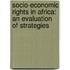 Socio-Economic Rights in Africa: An Evaluation of Strategies