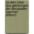 Studien Über Das Gehörorgan Der Decapoden (German Edition)