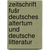 Zeitschrift fušr deutsches altertum und deutsche litteratur door Haupt
