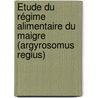 Étude du régime alimentaire du Maigre (Argyrosomus regius) by Abdallahi Limam