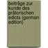 Beiträge Zur Kunde Des Prätorischen Edicts (German Edition)