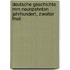 Deutsche Geschichte mm Neunzehnten Jahrhundert, Zweiter Theil