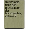 Die Therapie Nach Den Grundsätzen Der Homöopathie, Volume 2 by Bernhard Bhr