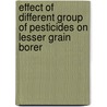 Effect Of Different Group Of Pesticides On Lesser Grain Borer by Dr.M. Arshad Azmi