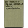 Geschaefte Der Kapitalgesellschaft Mit Ihren Organmitgliedern door Hans-Georg Schulze