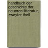 Handbuch der Geschichte der neueren Litteratur, zweyter Theil door Ludwig Wachler