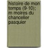 Histoire de Mon Temps (9-10); M Moires Du Chancelier Pasquier