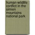 Human-wildlife Conflict in the Simien Mountains National Park