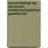 Nachrichtsblatt der Deutschen Malakozoologischen Gesellschaft