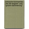 Nietzsche-Kommentar: "Der Fall Wagner" Und "Gotzen-Dammerung" door Andreas Urs Sommer