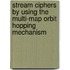 Stream Ciphers By Using The Multi-map Orbit Hopping Mechanism