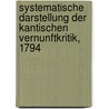 Systematische Darstellung der kantischen Vernunftkritik, 1794 by Georg Friedrich David Goess