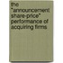 The "Announcement Share-Price" Performance of Acquiring Firms