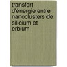 Transfert d'énergie entre nanoclusters de Silicium et Erbium door Sébastien Cueff