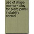 Use of Shape Memory Alloy for Plane Panel Instability Control