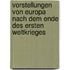 Vorstellungen von Europa nach dem Ende des Ersten Weltkrieges