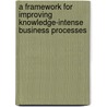 A framework for improving knowledge-intense business processes by Peter Dalmaris