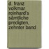 D. Franz Volkmar Reinhard's sämtliche Predigten, Zehnter Band