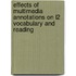 Effects of Multimedia Annotations on L2 Vocabulary and Reading