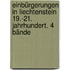 Einbürgerungen in Liechtenstein 19.-21. Jahrhundert. 4 Bände