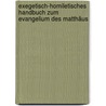 Exegetisch-homiletisches Handbuch Zum Evangelium Des Matthäus by Robert Benjamin Kübel