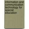 Information and Communication Technology for Special Education door Syed Asif Ali