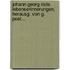 Johann Georg Rists Lebenserinnerungen, Herausg. Von G. Poel...