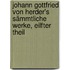 Johann Gottfried von Herder's Sämmtliche Werke, eilfter Theil