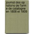 Journal Des Op Rations De L'Arm E De Catalogne En 1808 Et 1809