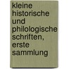 Kleine Historische Und Philologische Schriften, Erste Sammlung door Barthold Georg Niebuhr