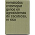 Nematodos Entomopat Genos En Agrosistemas de Zacatecas, M Xico