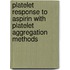 Platelet Response To Aspirin With Platelet Aggregation Methods