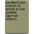 Sandford and Merton: In Words of One Syllable (German Edition)